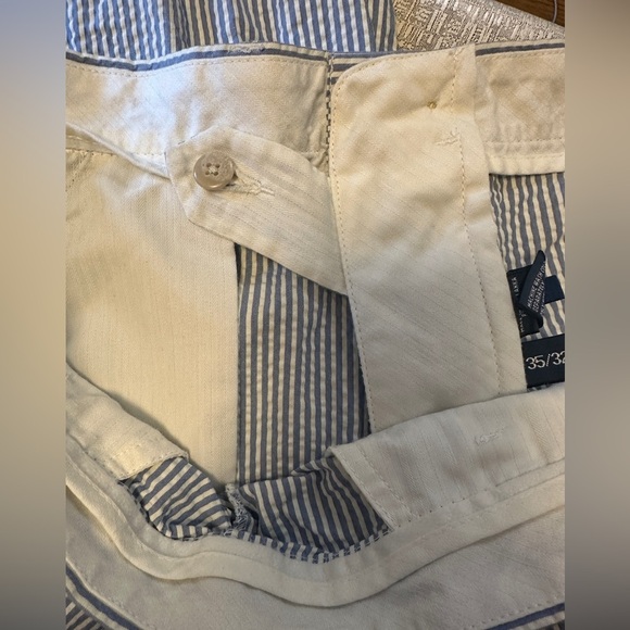Polo Ralph Lauren Suffield Pant Seersucker 35/32 Blue White - Picture 4 of 10